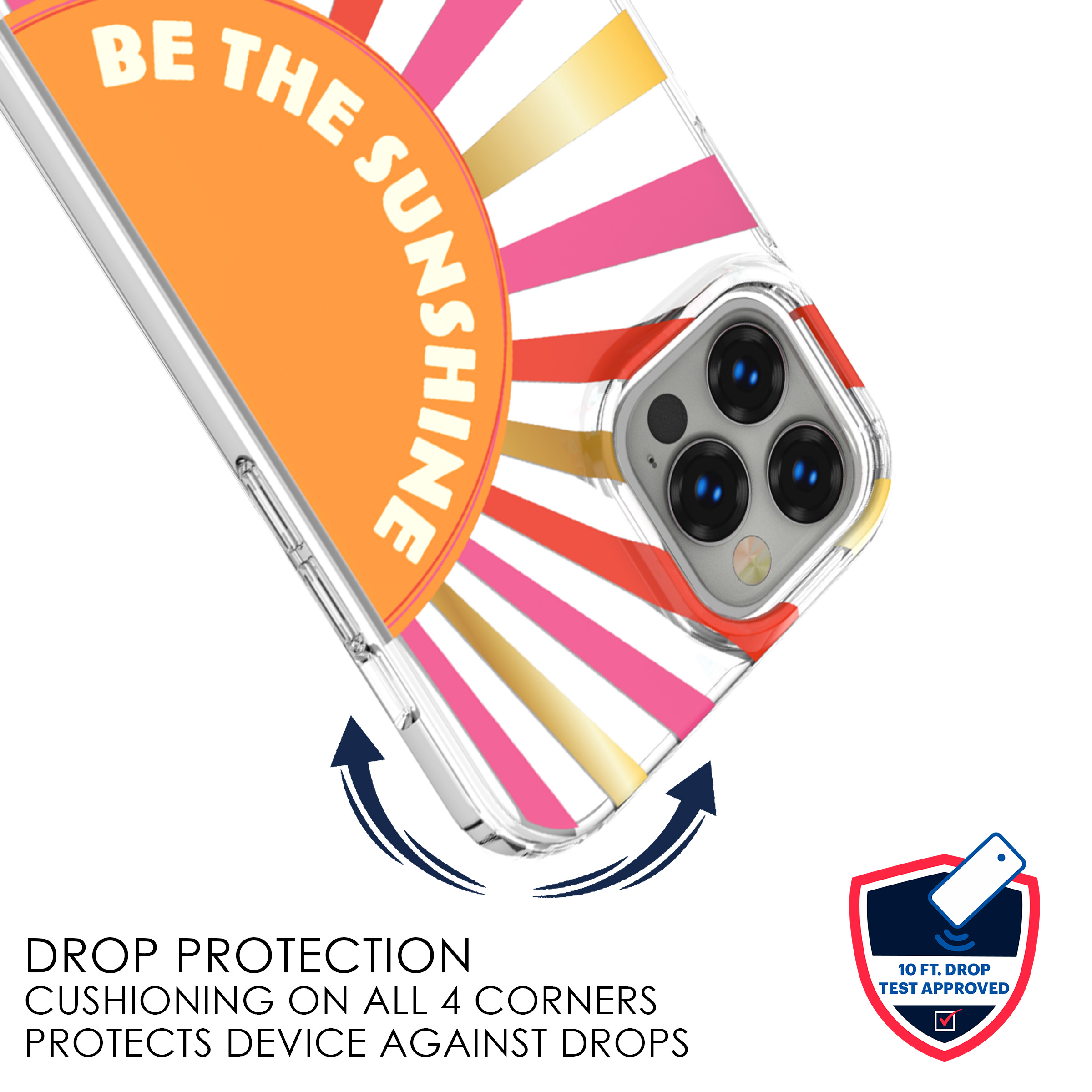 Packed Party "Be the Sunshine" iPhone Case | Fits iPhone 12 or 12 Pro | Durable, Slim Design and 10-Ft. Drop Test Certified