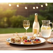 Winco - STRS-16 - 16 in Round Stainless Steel Serving Tray