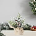 thumbnail image 4 of 5.91In Indoor Clearance Christmas Decoration Christmas Candlestick Christmas Decorations Red Fruit Simulation Wreath Restaurant Tabletop Decor, 4 of 6