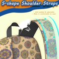 thumbnail image 5 of Pioneer Flower Floral Print Pattern 17" School Backpacks for Teens,Waterproof Oxford Fabric,S-Shape Padded Straps for School,Travel,Hiking,Camping, 5 of 6