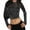 Black #7, variant on WULMLEO Women's Y2K Crop Tops Metallic Boat Neck Mesh Long Sleeve Tops Club Tee Shirts Gold L