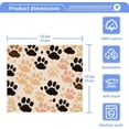 thumbnail image 5 of GZHJMY Colorful Dog Paws Cotton Washcloths Set of 6, 12"x12" Super Soft Absorbent Wash Cloths Bathroom Face Cloths Fingertip Towels for Gym Hotel and Spa, 5 of 7