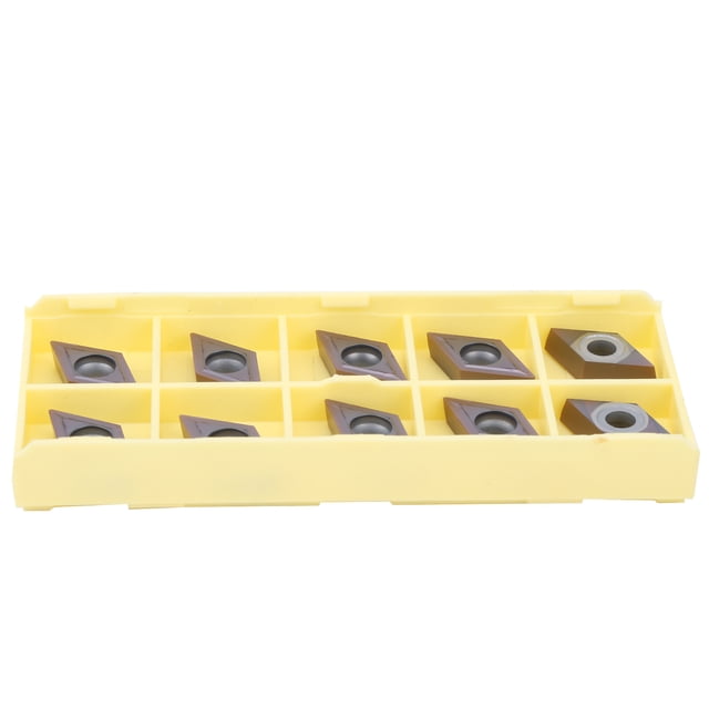 10 Uds. Hoja de inserción de carburo de torno CNC para herramientas de corte de Metal DCMT11T304 LF6018 2cm