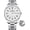 Silver Steel, variant on Easy-to-Read Quartz Watch for Seniors, Large Numerals, Calendar, 30m Water Resistance, Luminous,Women's Men's Stainless Steel Wrist Watch