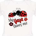 thumbnail image 4 of Inktastic My Yaya Loves Me with Cute Ladybugs Boys or Girls Long Sleeve Baby Bodysuit, 4 of 5