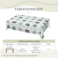 thumbnail image 4 of DouZhe Rectangular Tablecloth, Cute Doodle Camera Table Cloth for Kitchen Dinning Tabletop, 72" x 54" Waterproof Polyester Table Cover, 4 of 8