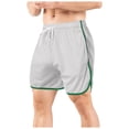 thumbnail image 1 of Pantalones cortos deportivos rectos de malla para hombre: pantalones de playa de tres puntos, tejido de secado rápido, tallas M-XXL, perfectos para fitness/natación., 1 of 5