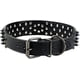 thumbnail image 3 of Leather 3 Row Bullet Rivets Studded Leather Skull Cool for Medium Large Dog CollarS-black, 3 of 5