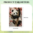 thumbnail image 6 of ONETECH Panda Bear Flowers Branch Golf Towel Father's Day 24x16in 1PC, 6 of 7