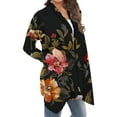 thumbnail image 5 of Hxshgdsn Womens Tops Women's Floral Cardigan 2025 Long Sleeve Boho Essentials Fall Outfits For&nbsp;Women&nbsp;2025 Black 2XL, 5 of 6