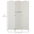 thumbnail image 3 of HOMCOM 3 Panel Folding Room Divider Privacy Screen Indoor Home Decoration, 3 of 10
