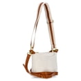 thumbnail image 4 of Free Assembly Women's Canvas Crossbody Handbag, Natural, 4 of 5