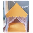 thumbnail image 1 of Tienda de juegos para niños, exquisita y hermosa tienda de juegos para niños, tienda de juegos con grandes ventanas y cortinas de encaje amarillas, 1 of 1