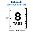 thumbnail image 5 of Avery(R) Big Tab(TM) Write & Erase Dividers 23078, 8 White Tabs, 1 Set, 5 of 9