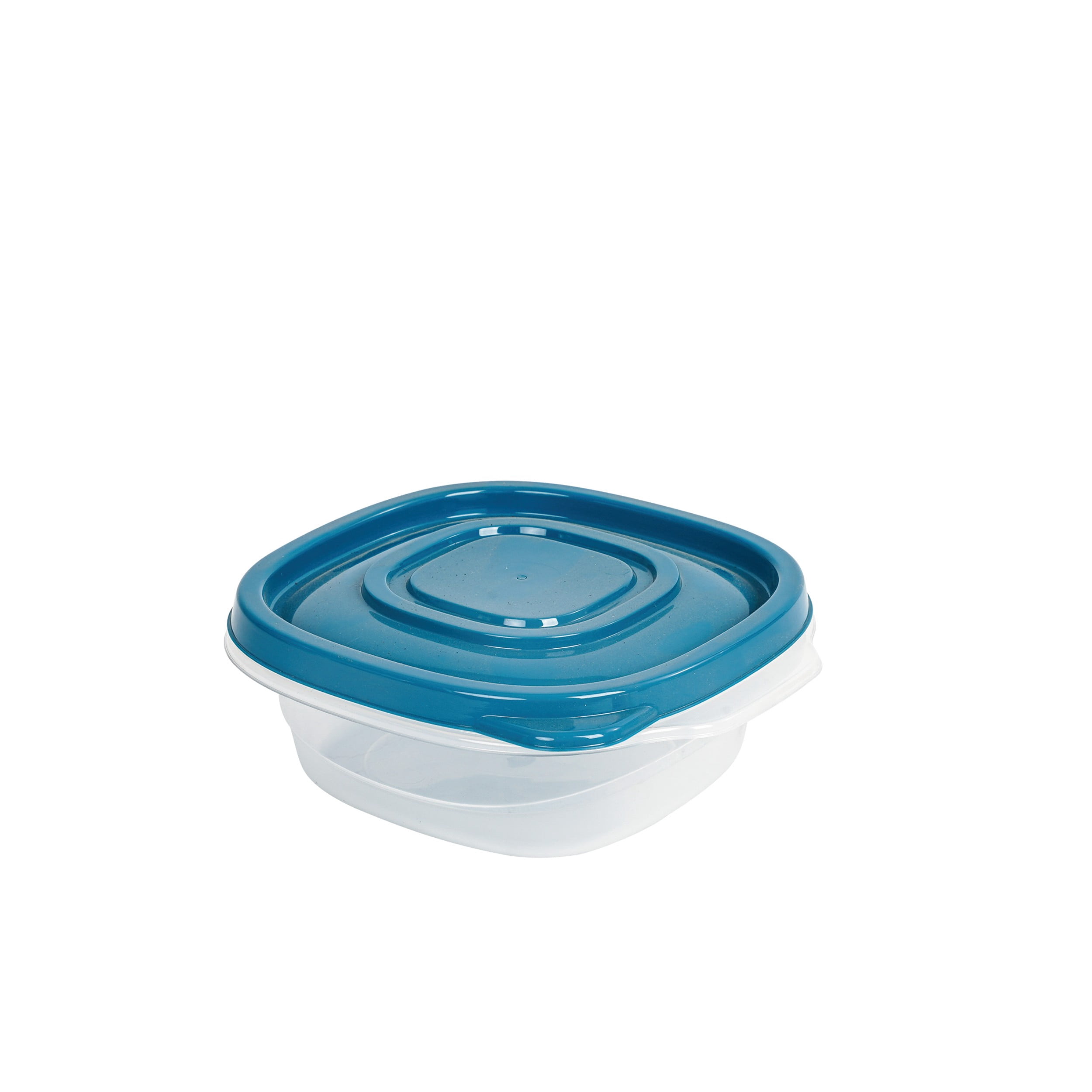 (4 pack) Mainstays Semi Durable Square 1.26cup Plastic Food Storage Container 6 Pack, Best Used for Small Leftover Storage and Reheating