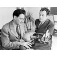 thumbnail image 2 of George S. Kaufman (1889-1961) Typing While Moss Hart (1904-1961) Talks History (24 x 18), 2 of 2