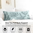 thumbnail image 3 of Ocean Creatures Body Pillow Cover 20x54 - Machine Washable Long Pillowcase with Zipper, Durable Fabric for Adults, Couch - Starfish Coral Marine Theme, 3 of 7