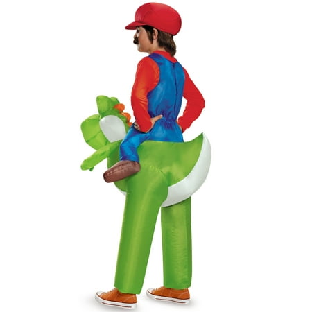 Kids' Inflatable Mario Riding Yoshi Halloween Costume One Size