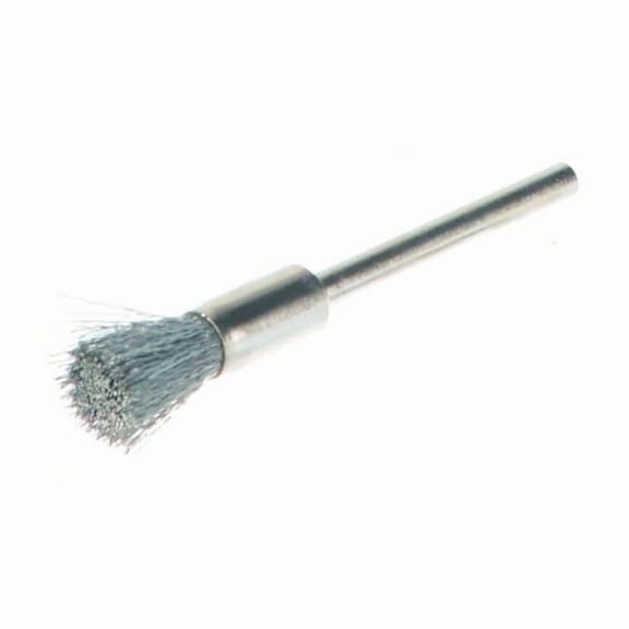 Weiler Miniature End Brush,Crimped Wire,1/4" 91224