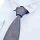 thumbnail image 3 of Corbata de punto de lujo para hombre, de punto liso, fina, longitud 146 cm Gris oscuro, 3 of 9