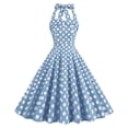 thumbnail image 2 of Costumes d'Halloween Aguichant pour Femmes Mode Col en V Sans Manches Vintage Imprimés Robes de Fête Cocktail Robes Extensibles Robe de Fête pour Femmes 2023 en Liquidation, 2 of 9