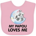 thumbnail image 3 of Inktastic Raccoon My Papou Loves Me Boys or Girls Baby Bib, 3 of 4