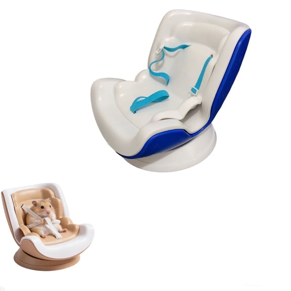 Hamster Car Seat With Adjustable Clip,Including Vent Clip And Magnetic Base,Hamster Accessory Wagon,Used For Decorating Hamster,Sand Rat,Mouse,And Small Animal Habitats.