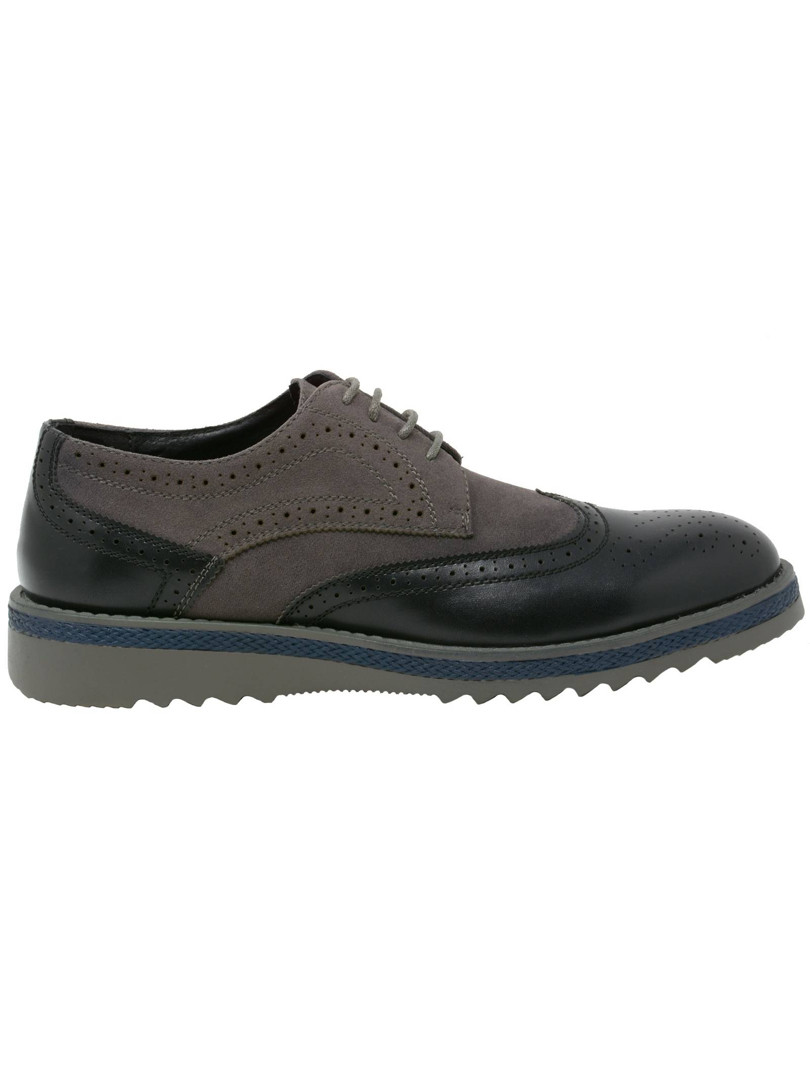 Alpine Swiss Alec Mens Wingtip Shoes 1.5” Ripple Sole Leather Insole & Lining - image 2 of 7