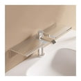 thumbnail image 1 of Estante de acrílico corrugado transparente for lavabo de baño, organizador en forma de U sin taladros, sobre el grifo., 1 of 7