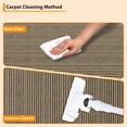 thumbnail image 3 of Living Room Area Rug 5x7 Machine Washable Rug, Non-Slip Pearl Velvet Soft Floor Carpet, Low Pile Modern Stripe Rug, Foldable Printed Rug for Bedroom, Dining Room, Laundry Room, Brown Tones, 3 of 9