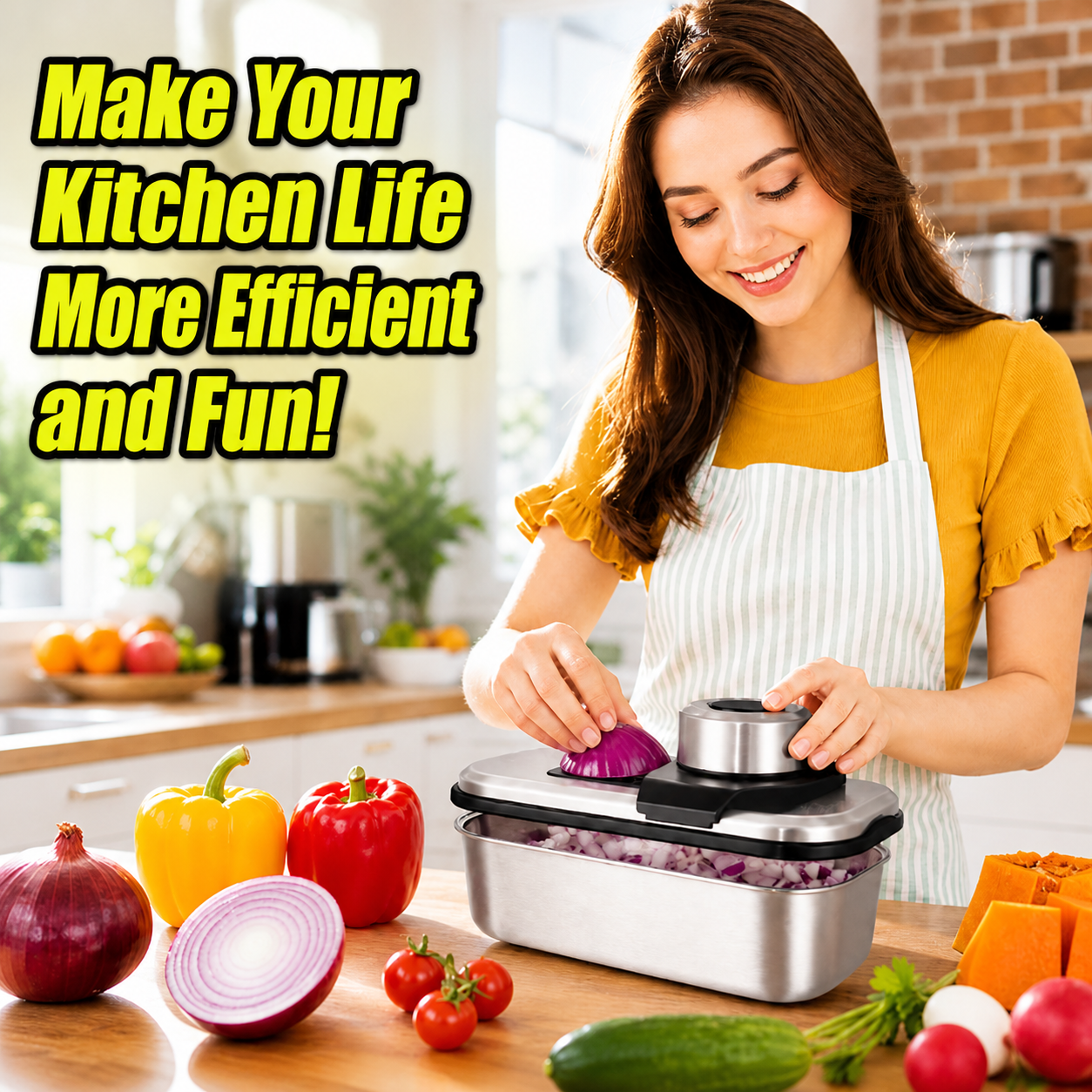 DARZU 9-in-1 Vegetable Chopper with Container photo 7
