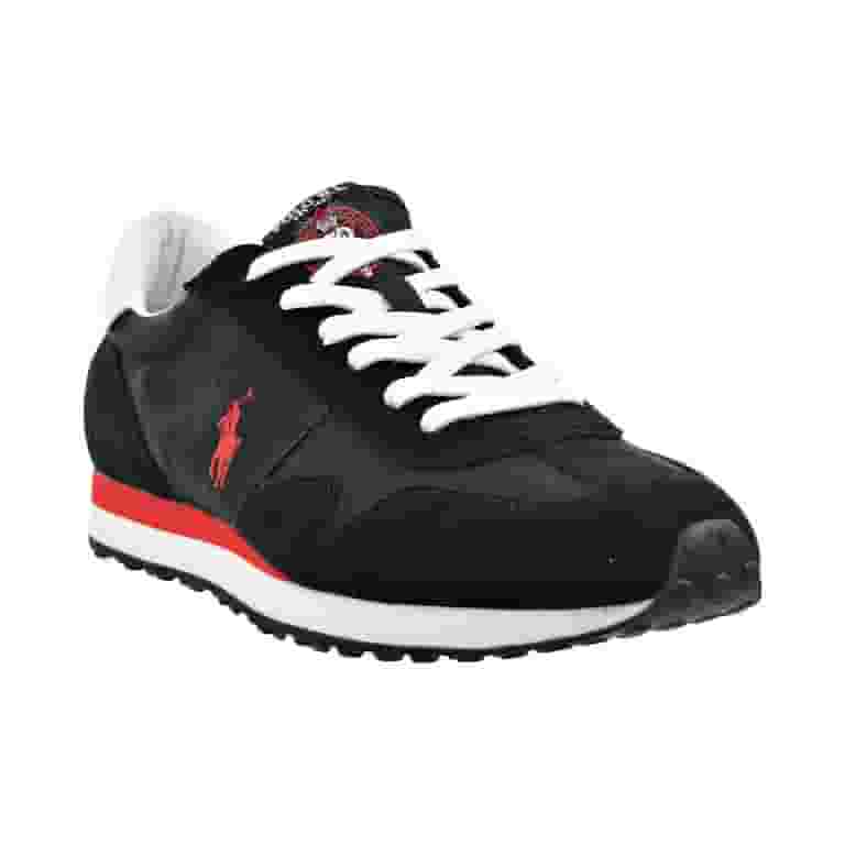 Polo Ralph Lauren Train 85 Men's Shoes Black-Red 809821686 Polo Ralph Lauren Train 85 Men's Shoes Black-Red 809821686