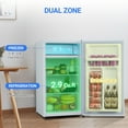 thumbnail image 4 of GloryStar 3.2 Cu ft Mini Refrigerator with Freezer, Single Door, Adjustable 7-Level Thermostat for Office, Bedroom, or RV, 4 of 7