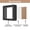 Black - Foam Back-5x5, variant on 5x5 Small Shadow Box Picture Frame With Soft Linen - Push Pins Included Memory Display Case Black