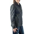 thumbnail image 6 of REED® Women's Classic Leather Jacket (Large, Black), 6 of 7