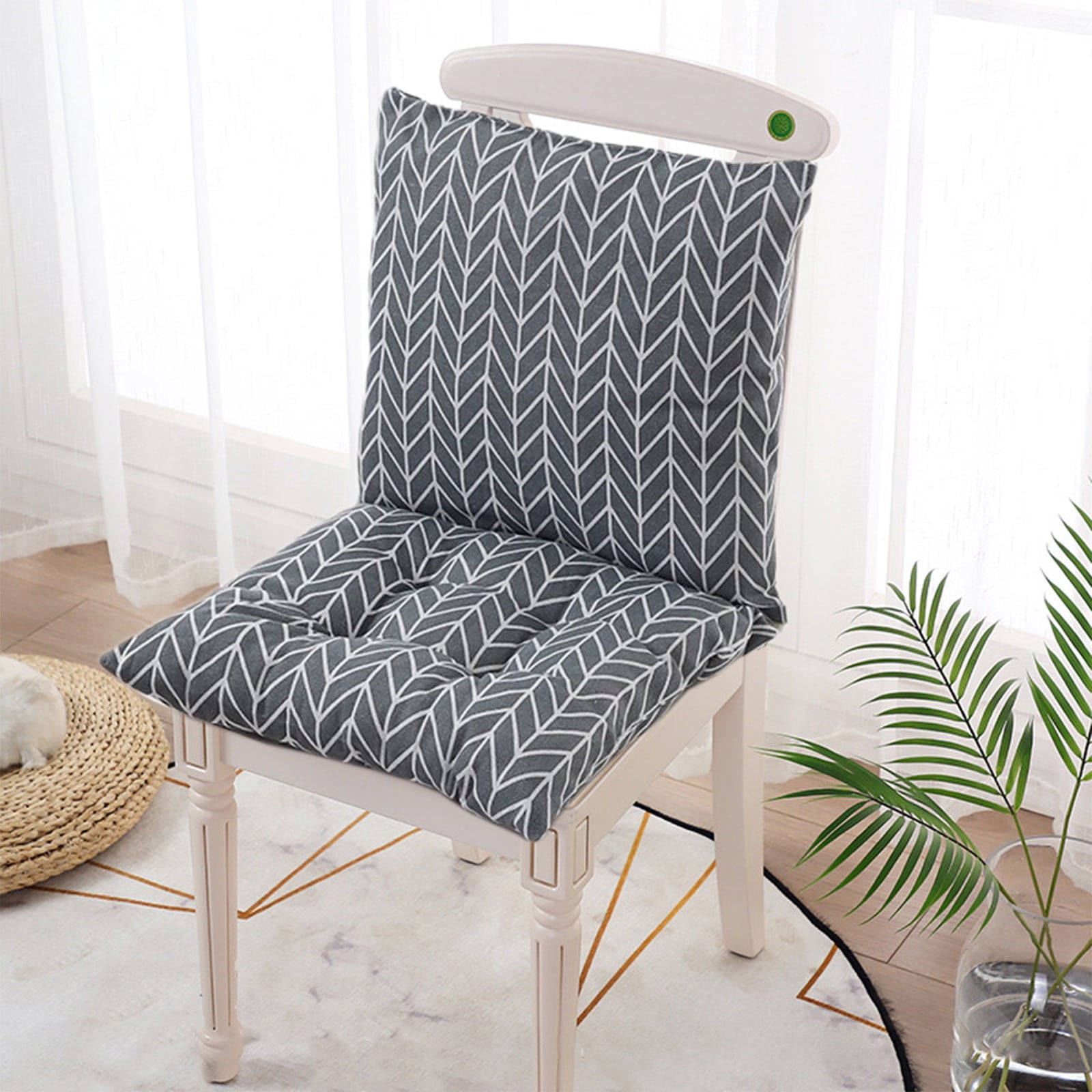 Nkmbld Chair Cushions Tufted Corduroy Floor Cushions for Living Room Soft Thicken Seating Cushion for Chair, Sofa, Couch, Outdoor Patio Furniture, Gray