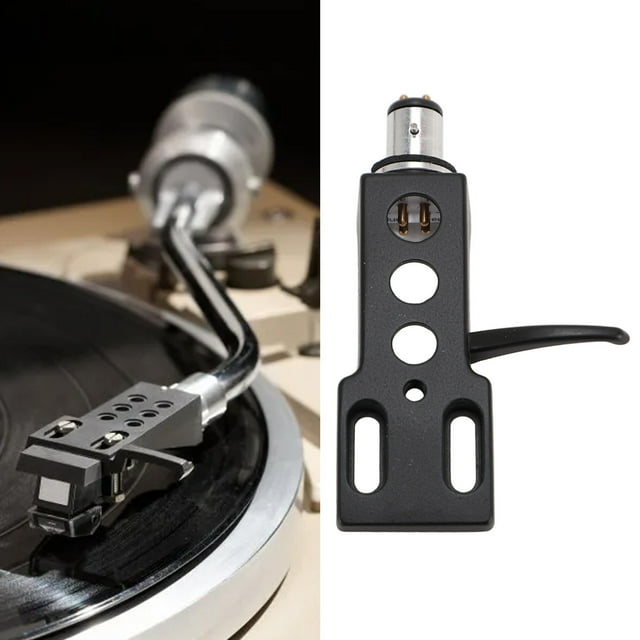 Universal Phono Turntable Head Shell, Aluminum Alloy Phono Headshell for Turntables Cartridge
