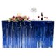 thumbnail image 1 of Falda de mesa de papel de aluminio con flecos metálicos, cortina de mesa de oropel para fiesta de Luau, cumpleaños, aniversario de verano, decoración de mesa navideña seitruly JJ15657-06, 1 of 4