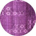 thumbnail image 1 of Ahgly Company Indoor Round Abstract Purple Modern Area Rugs, 6' Round, 1 of 4