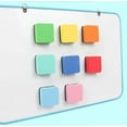 thumbnail image 2 of 8 Pack Magnetic White Board Erasers, Dry Eraser Chalkboard Cleaner Bulk Mini Size 4 Colors Smudge Free Small Dry Erase Board Erasers Classroom Teache, 2 of 4