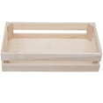thumbnail image 1 of WORGEOUS Cesta de almacenamiento de madera Rectángulo de juguete pequeño Organizador de juguetes Canasta de almacenamiento simple para el hogar, 1 of 8