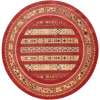thumbnail image 2 of Rugs.com Kashkuli Gabbeh Collection Rug – 8' Round Rust Red Medium Rug Perfect For Kitchens, Dining Rooms, 2 of 9