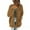 Brown-A, variant on Womens Winter Sherpa Fleece Mid-Length Cardigan Coat Long Sleeve Faux Shearling Shaggy Jacket Cardigan with Pocket Solid Color Button Plush Outwear Jacket White 4XL