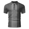 thumbnail image 4 of Sngxgn Men's Classic Fit Short Sleeve Polo Shirt(Grey,L), 4 of 4