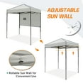 thumbnail image 2 of COOS BAY 6'x4' Instant Pop Up Canopy Tent with Adjustable Sun Wall, Lightweight Compact Portable Canopy with Carry Bag, Gray, 2 of 8
