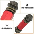 thumbnail image 2 of Shisuyan 2Pcs Motorcycle Brake Hose Metal Black Enhanced Maneuverability For Braking Systems Upgrade, 2 of 8
