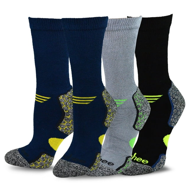 TeeHee Chaussettes en Viscose de Bambou pour Diabétiques pour Femmes et Hommes Multi-Pack
