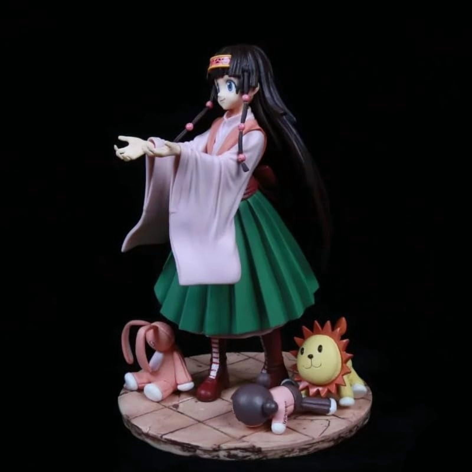 Alluka Zoldyck Action Figure Alluka Zoldyck with Replacement Face Figures Statue 25cm/9.8inch Handmade PVC Anime Manga Game Character Figurine Decoration Gift