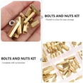 thumbnail image 2 of MasteelfCA 1 Set Brass Standoff Stainless Steel Screw Nut Assortment Kit (360pcs per set), 2 of 7