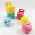thumbnail image 4 of Plush Cat Toy Set Of 3 - Interactive Sound Balls With Frog, Bird, Cricket, 4 of 5